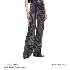 MASHA POPOVA FLOCKED JEANS